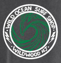 Load image into Gallery viewer, Wild Ocean Wave Sweatpants (Pigment Dye Black)