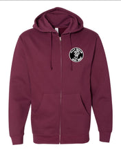 Load image into Gallery viewer, Kooker Skull Zip Hoodie (Maroon)