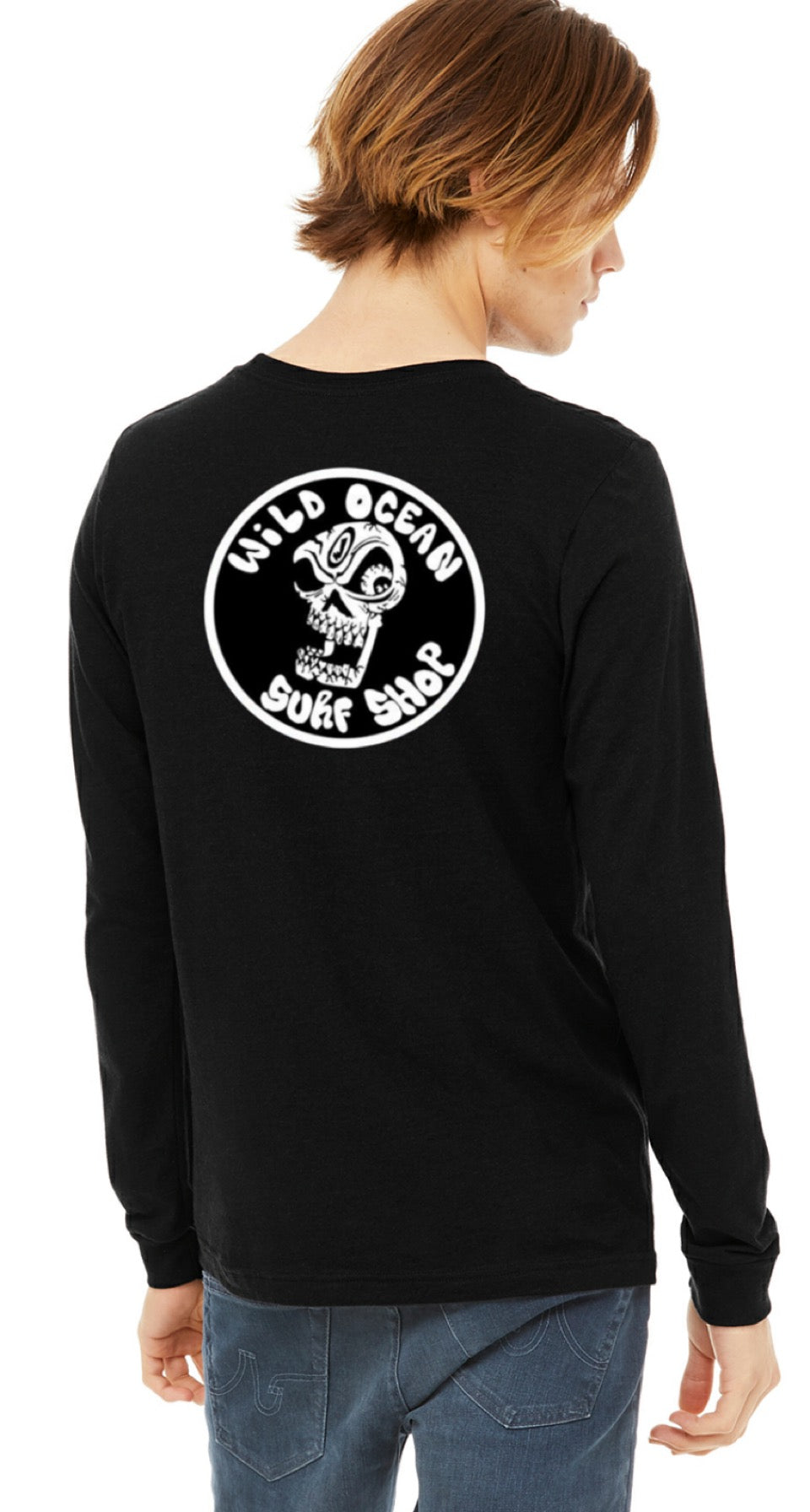 Kooker Skull Longsleeve T-Shirt (Black Heather)