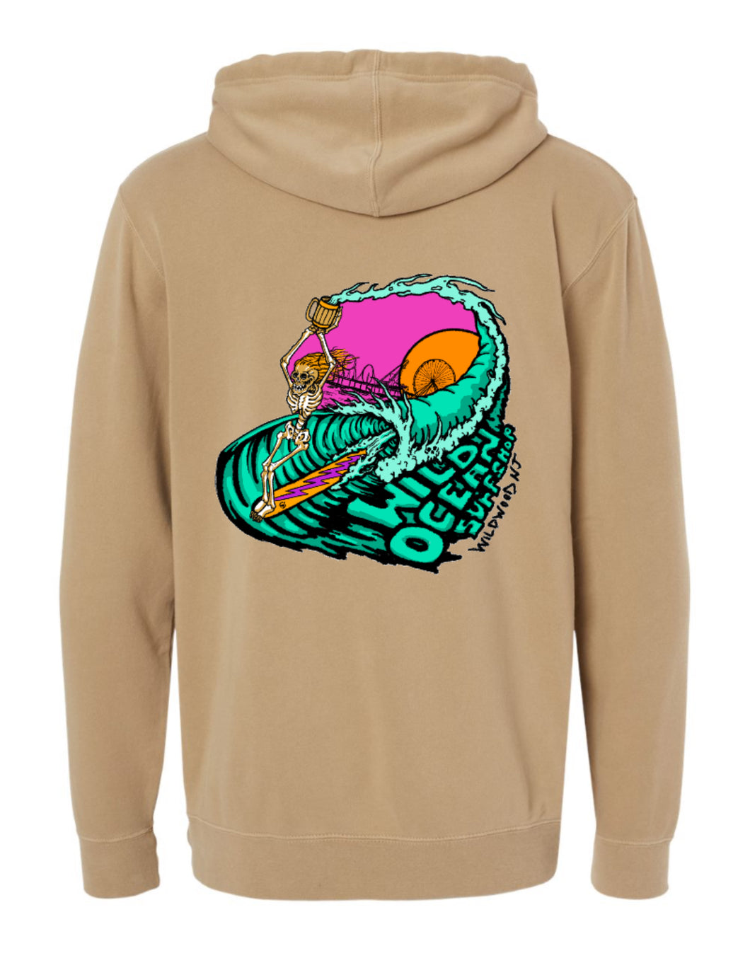 Beer Barrel Pigment Dye Hoodie (Pigment Sandstone)