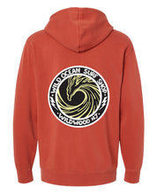 Load image into Gallery viewer, Wave Pigment Dye Hoodie (Amber Red)
