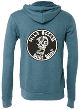 Load image into Gallery viewer, Kookerskull Zip Hoodie (Heather Teal)
