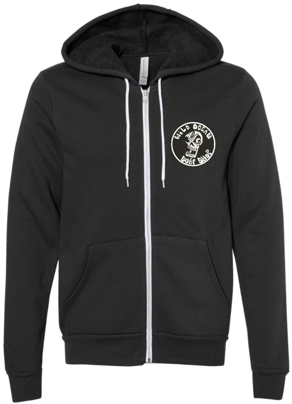 Kookerskull Zip Hoodie (Vintage Black)
