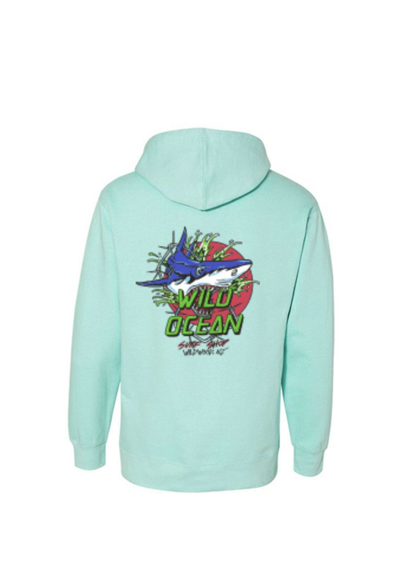 Bite Me Hoodie Mint Wild Ocean Surf Shop